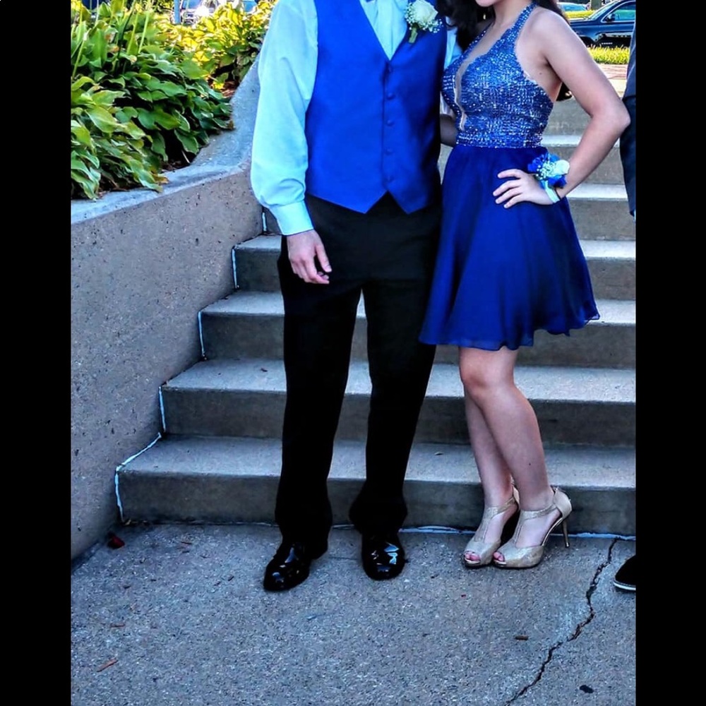 Blue Sherri Hill dress